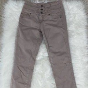 BEIGE ULTRA-HIGHRISE JEGGINGS